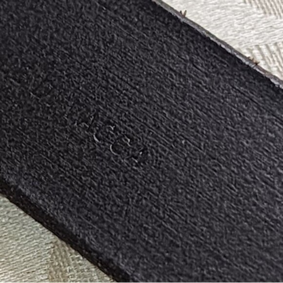 Nordstrom Elegant Black Leather Belt with Smooth Finish Size 38 - Picture 3 of 9